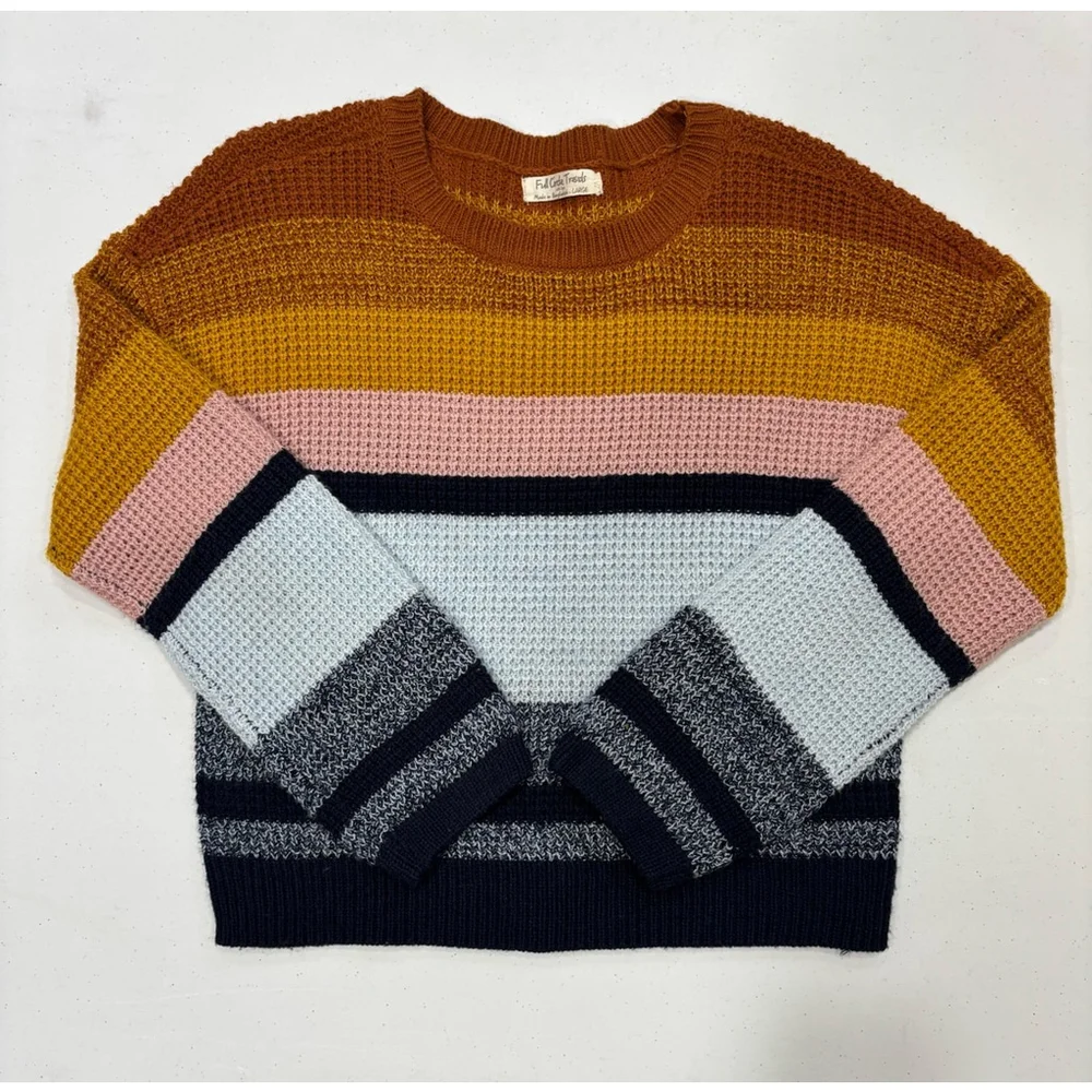 Women's Full Circle Trends Sweater Size L Multi-color - Picture 1 of 4
